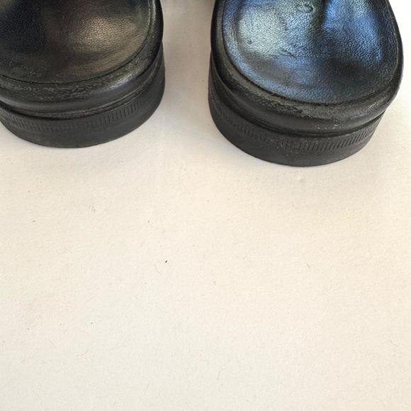 Gucci Black Leather Princetown Elastic Slingback Slipper Mule Flat sz 34.5/4.5 - Picture 10 of 16